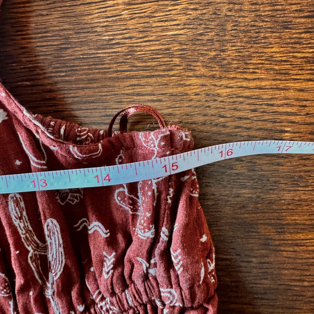 Rust Floral-Print Sundress - Picture 5 of 10